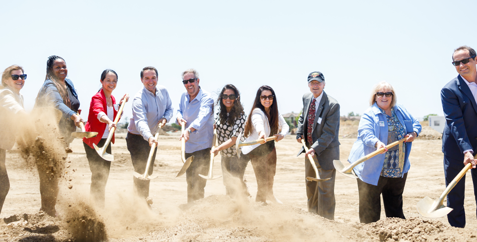 ACOF groundbreaking ceremony for veteran's housing project at Ventura Springs.